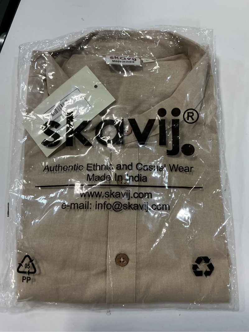 Condition photo showing New/Like New for blessume men long sleeve shirt waffle henley collar casual henley t-shirt medieval shirt size l