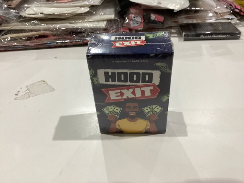 Condition photo showing New/Like New for Hood Charades Presents Hood Exit Card Game - Stack Your Cash, Block Rivals, Get Big Mama's Help - Fun Strategic Card Game and Captures Real-Life for Gatherings and Party Nights