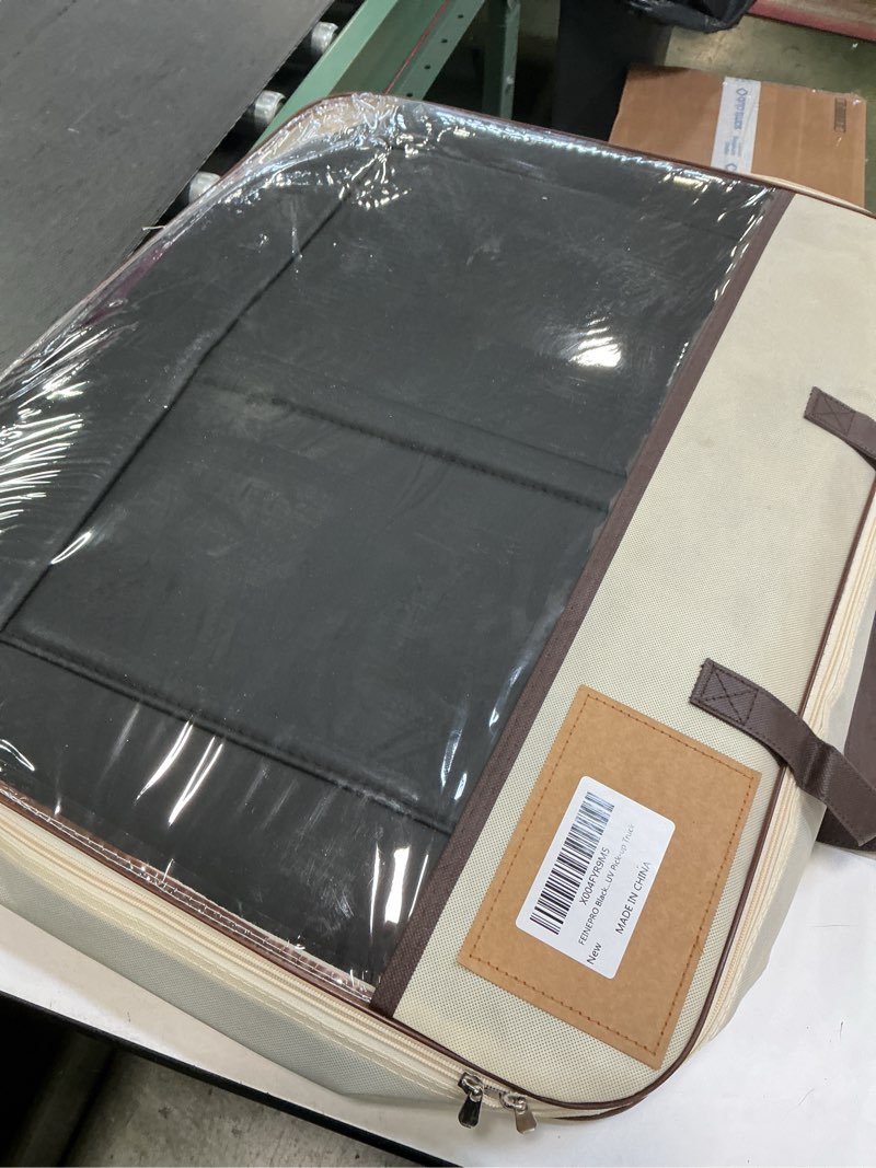 Condition photo showing Good Condition for FEINEPRO Black and Blue Car Seat Covers Only Front 2pc - Breathable Faux Leather Universal Seat Cove