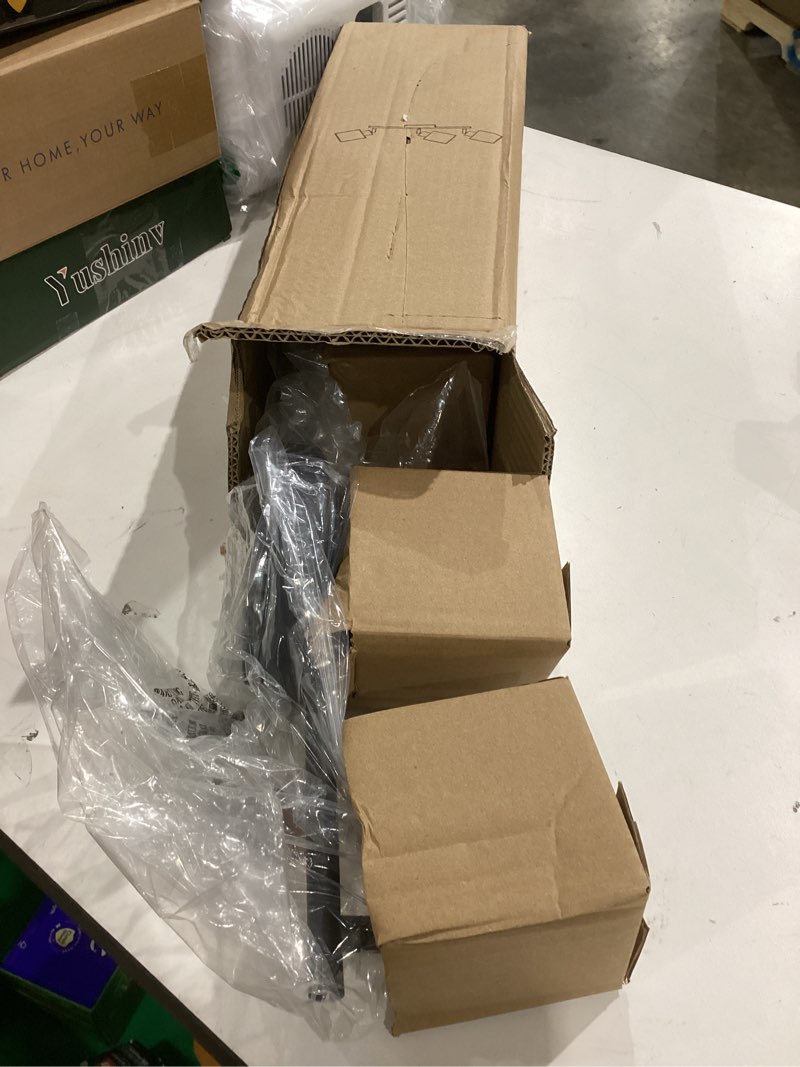 Condition photo showing Good Condition for boostarea 3-light led track lighting,black ceiling lighting fixtures,wall sconces ceiling spotlight with foldable light arms for kitchen, closet, bedroom,gu10 socket, bulbs not included 3 light black