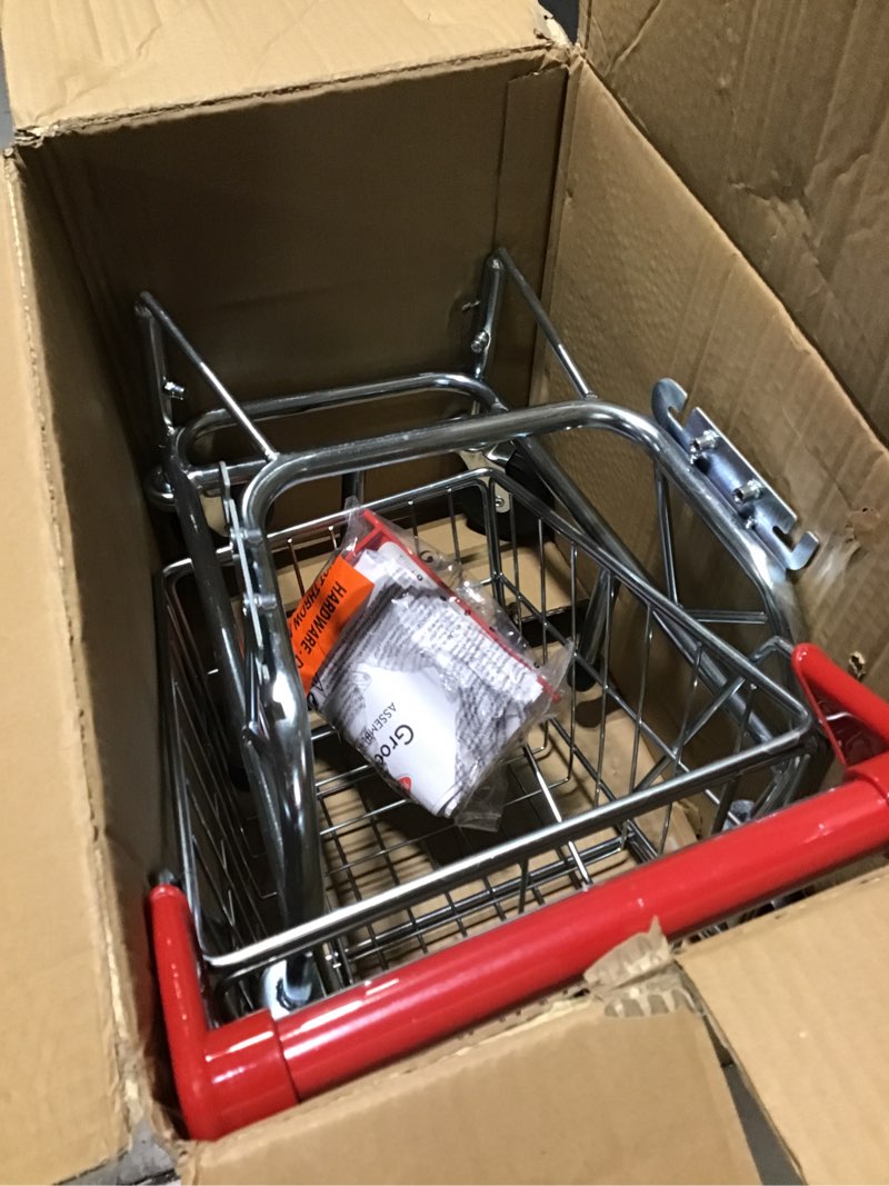 Condition photo showing Good Condition for Melissa & Doug Toy Shopping Cart, Grocery Store Pretend Play Toys with Sturdy Metal Frame & Working Wheels, Toddler Shopping Cart, Preschool Learning Toys for Girls & Boys 3+