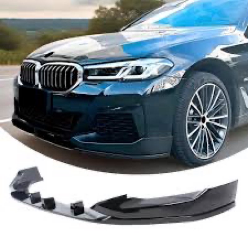 NEESPOC Front Bumper Lip Splitter Spoiler Fit for BMW 5 Series (G30 M Sport Only) M550i/ 530e/ 530i/