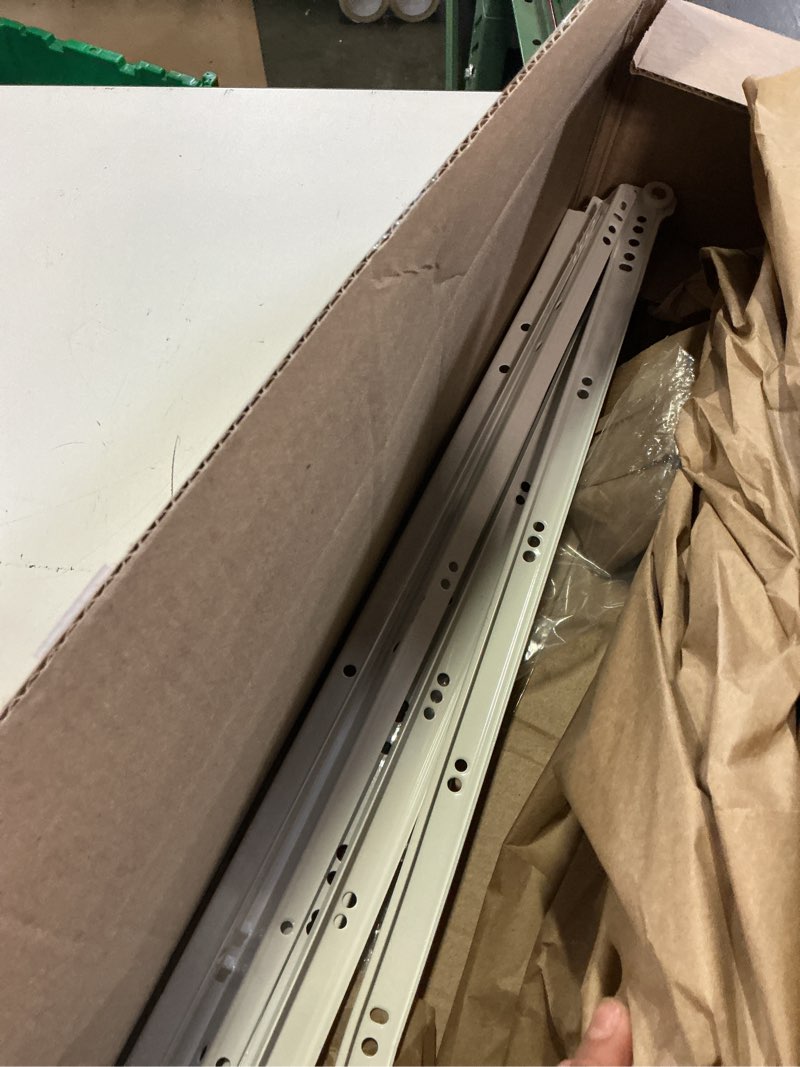 Condition photo showing As Is for prime-line mp7213 bottom mount rv and mobile home drawer slides, white (1 set) 1 pack