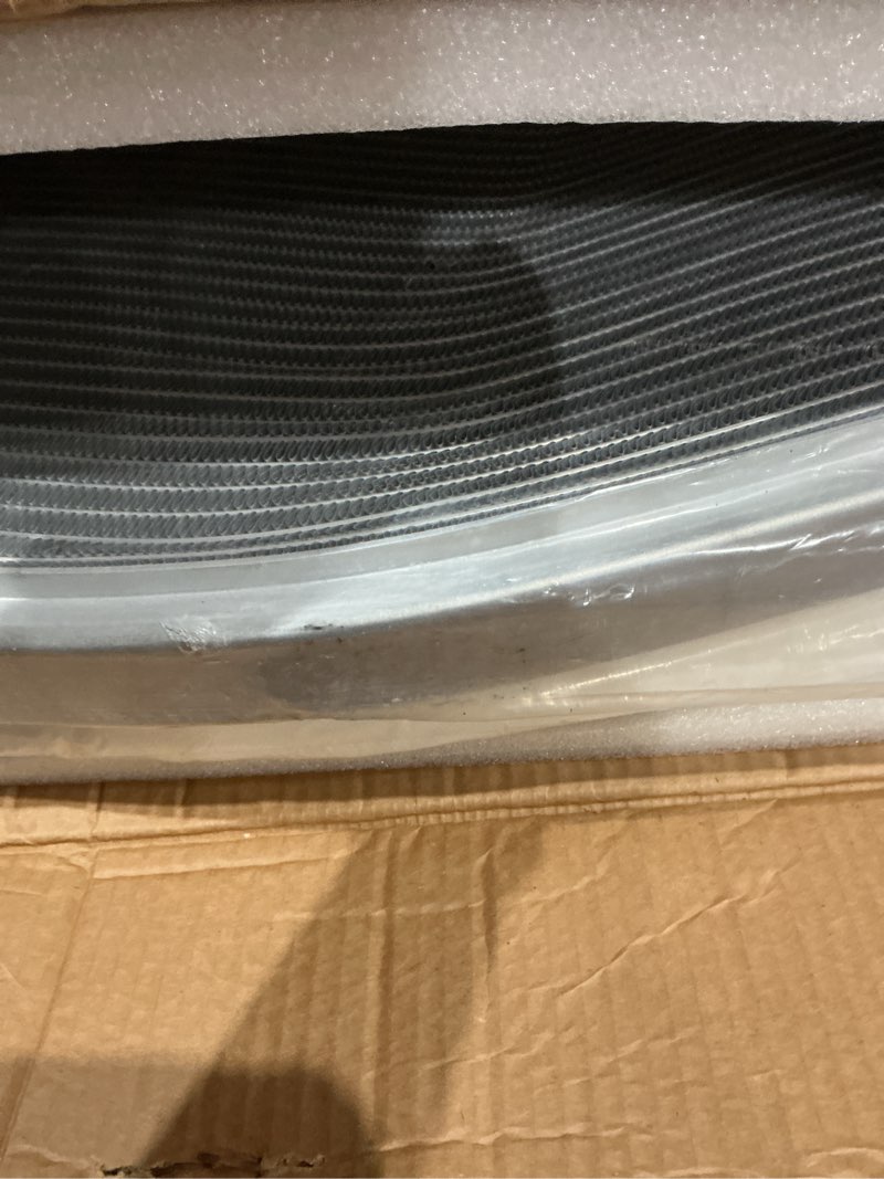 Condition photo showing As Is for 4 row core aluminum radiator compatible with 1973-1986 chevy c10/c20/c30 k10 k20 pickup suburban cc161 1974 1975 1976 1977 1978 1979 1980 1981 1982 1983 1984 1985 radiators