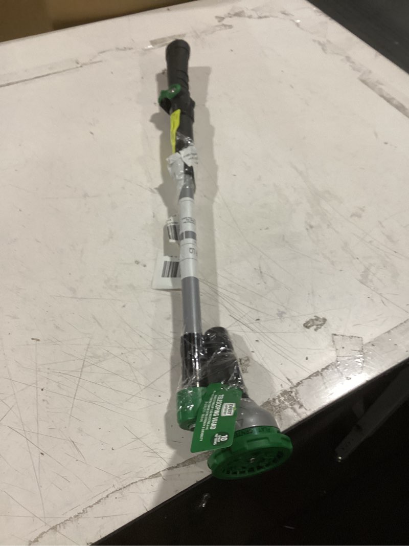 Condition photo showing As Is for expert gardener 38  telescoping 10-pattern watering wand
