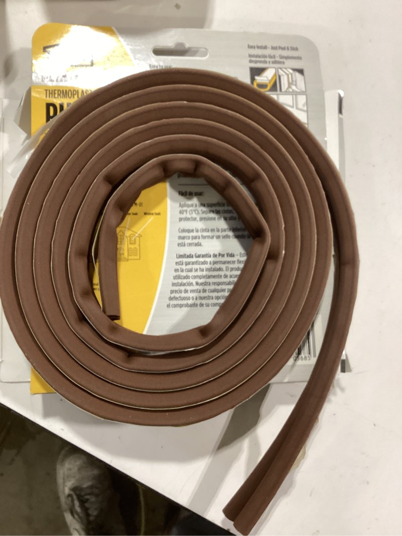 Condition photo showing Good Condition for 1/4 in. x 5/16 in. x 17 ft. brown premium thermoplastic rubber platinum window seal for medium gaps