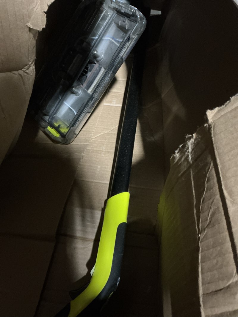 Condition photo showing As Is for shark vacmop cordless hard floor cleaner, vacuum and spray mop, powerful suction, lightweight, led headlights, includes 4 disposable pads, 12oz multi-surface cleaning solution, gray, vm252