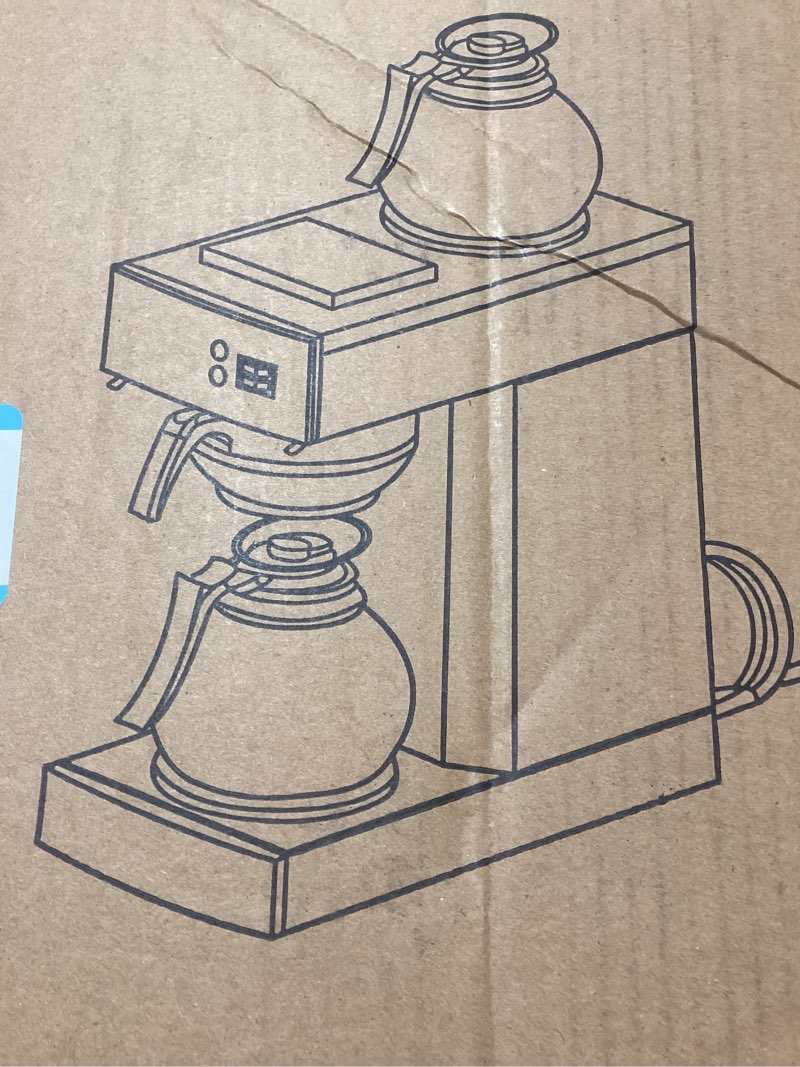 NUPANT 12-Cup Coffee Maker 1.8L Commercial Drip Coffee Maker Pour Over Coffee Machines with 2 Glass 