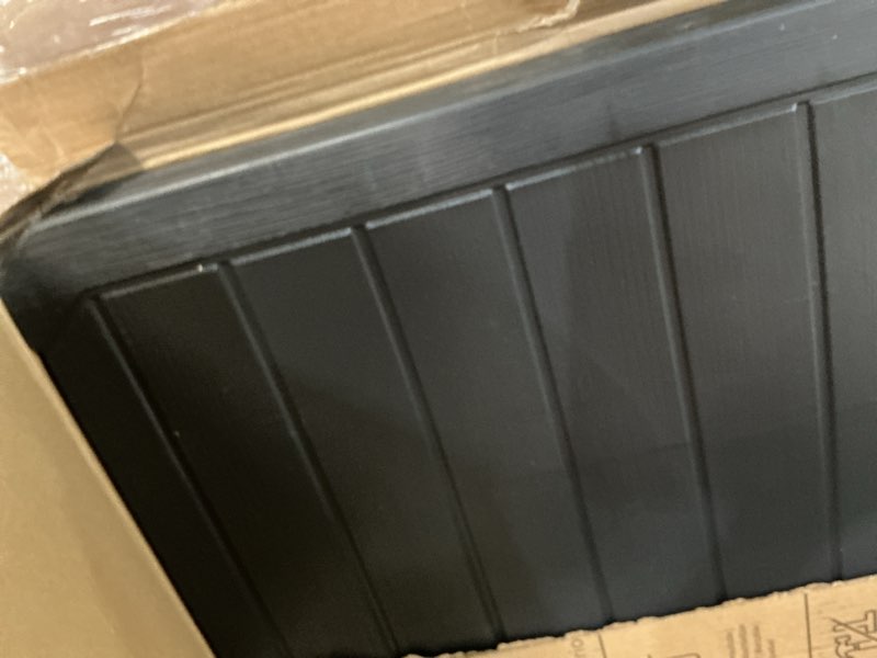 Condition photo showing Good Condition for keter atlas 70 gallon deck box – weather?resistant outdoor storage chest for patio, yard & pool, durable resin construction, lockable lid, easy?open design atlas graphite