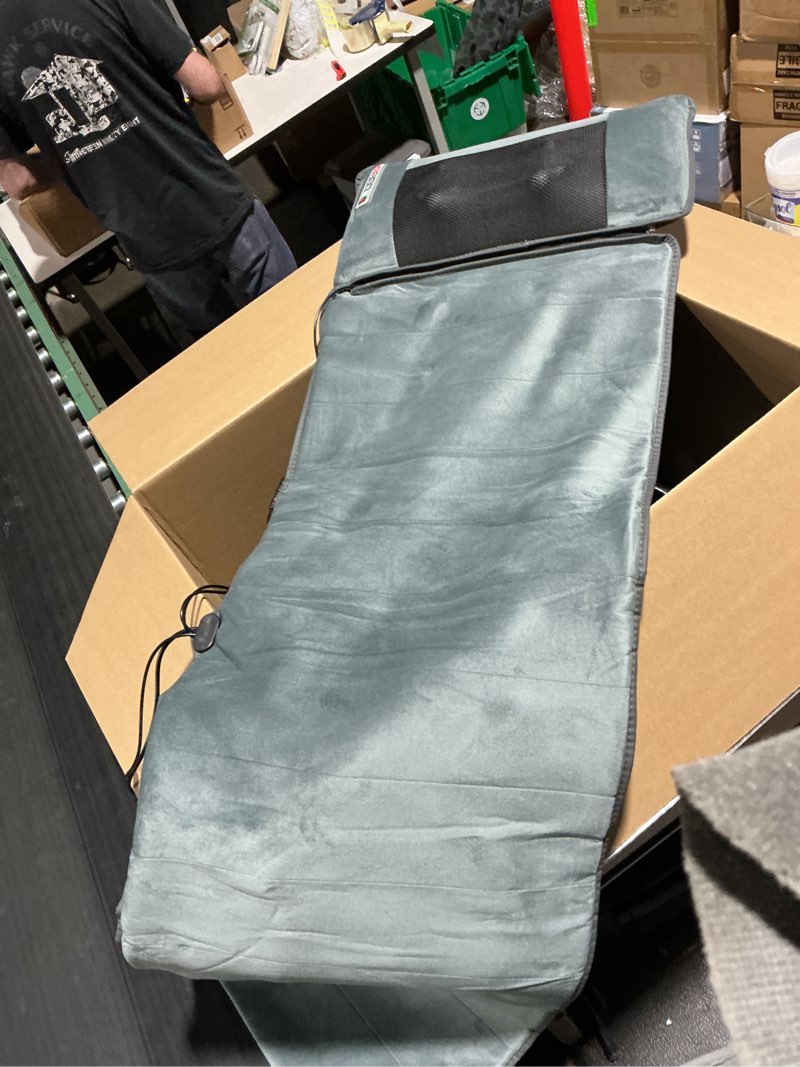 Condition photo showing Good Condition for Heated Massage Mattress with 20 Massage Heads Full Body Massage Cushion 9 Modes 9 Levels of Vibration Intensity Suitable for Home and Office (Exclusive Money)