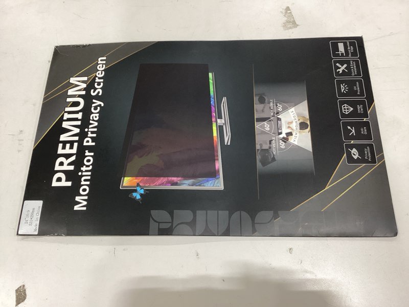 Condition photo showing New/Like New for 24 Inch Monitor Privacy Screen Computer Screen Privacy Filter for 16:9 Widescreen Monitors Anti-Glare Blue Light Filter Cover 1 Pack 24 inch