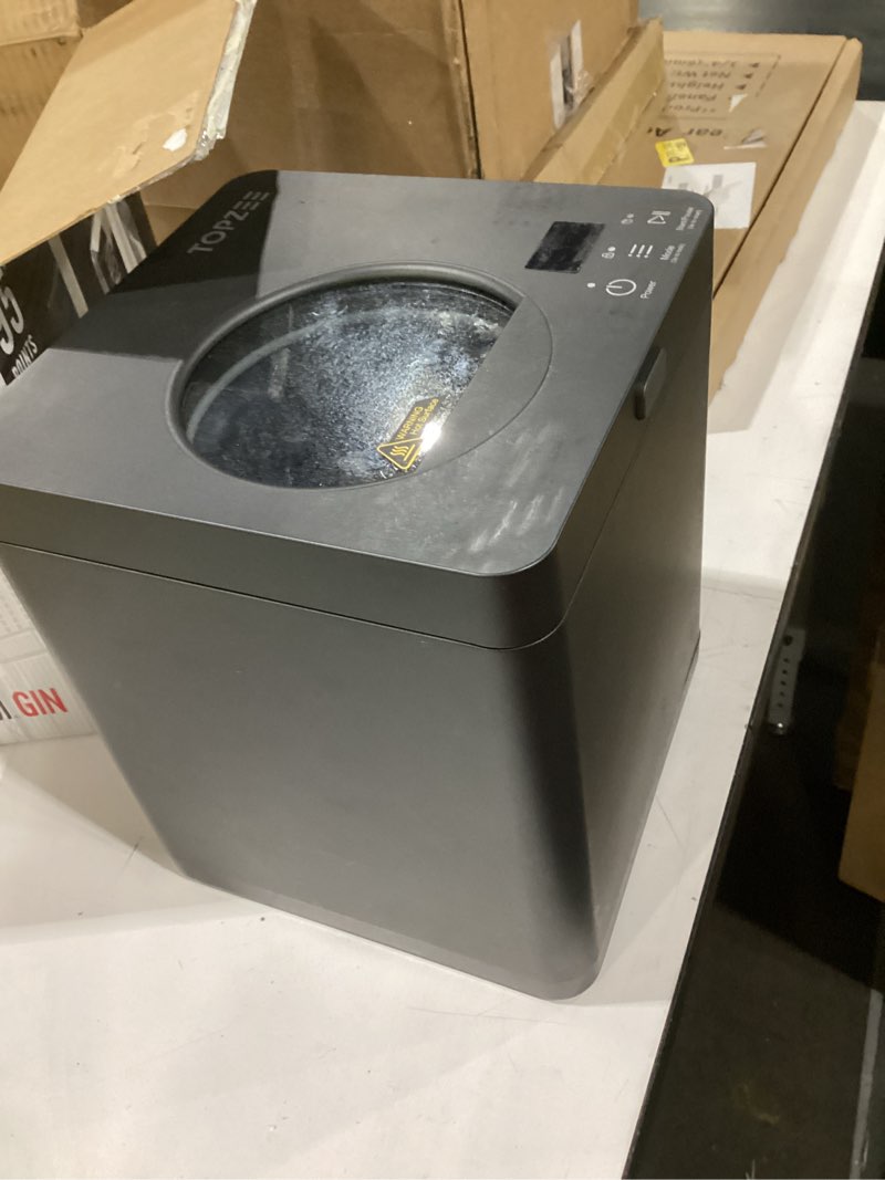Condition photo showing Good Condition for topzee electric compost bin for kitchen, 3l smart countertop composter with odorless auto-cleaning, low noise, turns food waste to fertilizer in 4 hours, for indoor home use, black light black