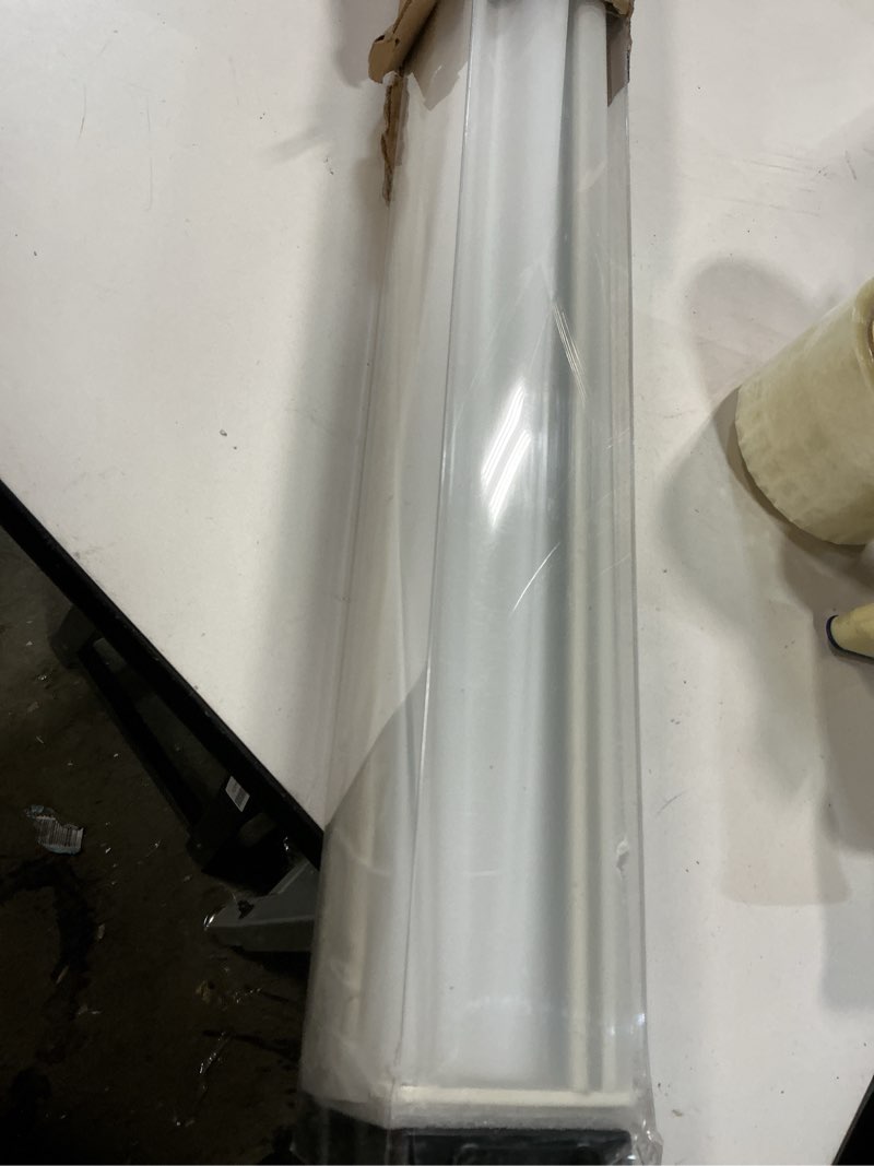 Condition photo showing As Is for AOSKY Blackout Roller Shades Cordless Blinds for Windows, Free-Stop Shades with Valance, Thermal Insulated Fabric, UV Protection, Blinds for Home and Office (70" W x 72" H, Linen Beige Linen Beige 70"W x 72"H