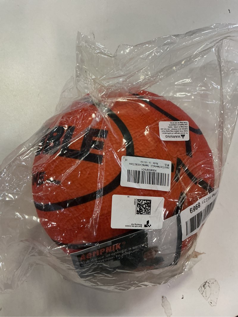 Condition photo showing Good Condition for Silent Basketball Size 7- Grooved Dribble Dream Silent Basketball, Pro PU Form Indoor Ball for Training Home & Indoor Activities. Real Feel Higher Bounce Quieter. Orange Pro?with Ball Cover?