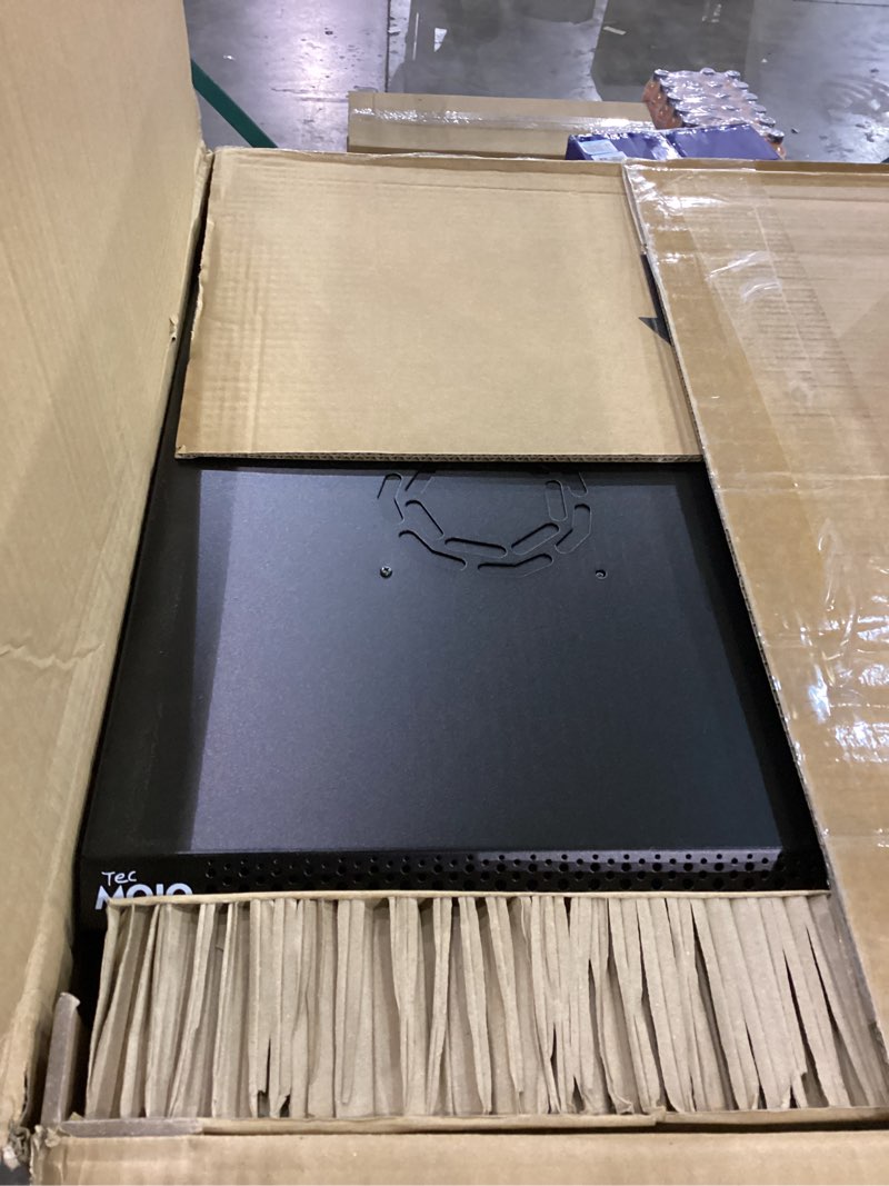 Condition photo showing As Is for Tecmojo 12U Wall Mount Server Cabinet IT Network Rack Enclosure Lockable Door and Side Panels Black,Cooling Fan,Glass Door,17.7inch Depth,for 19” IT Equipment,A/V Devices 12U/Glass Door/Black