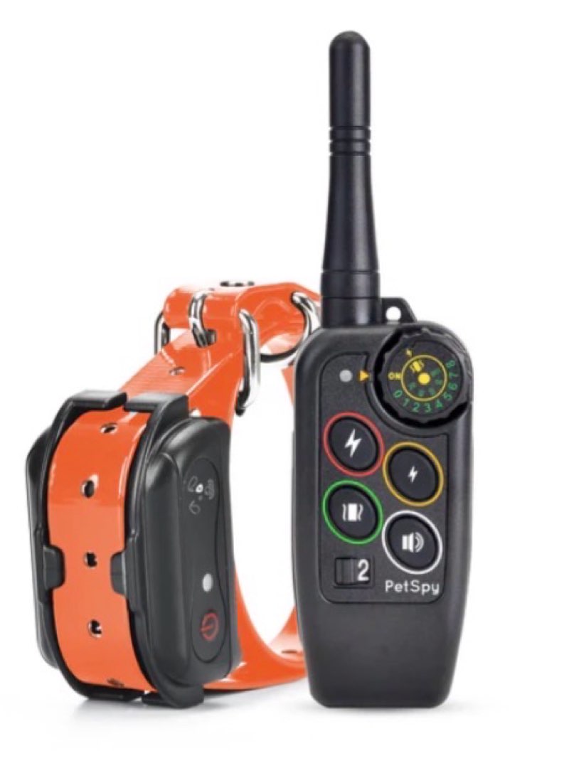 PetSpy M686 Premium Dog Training Shock Collar, 1100 Yards, Medium to Large Dogs, with Vibration, Ele