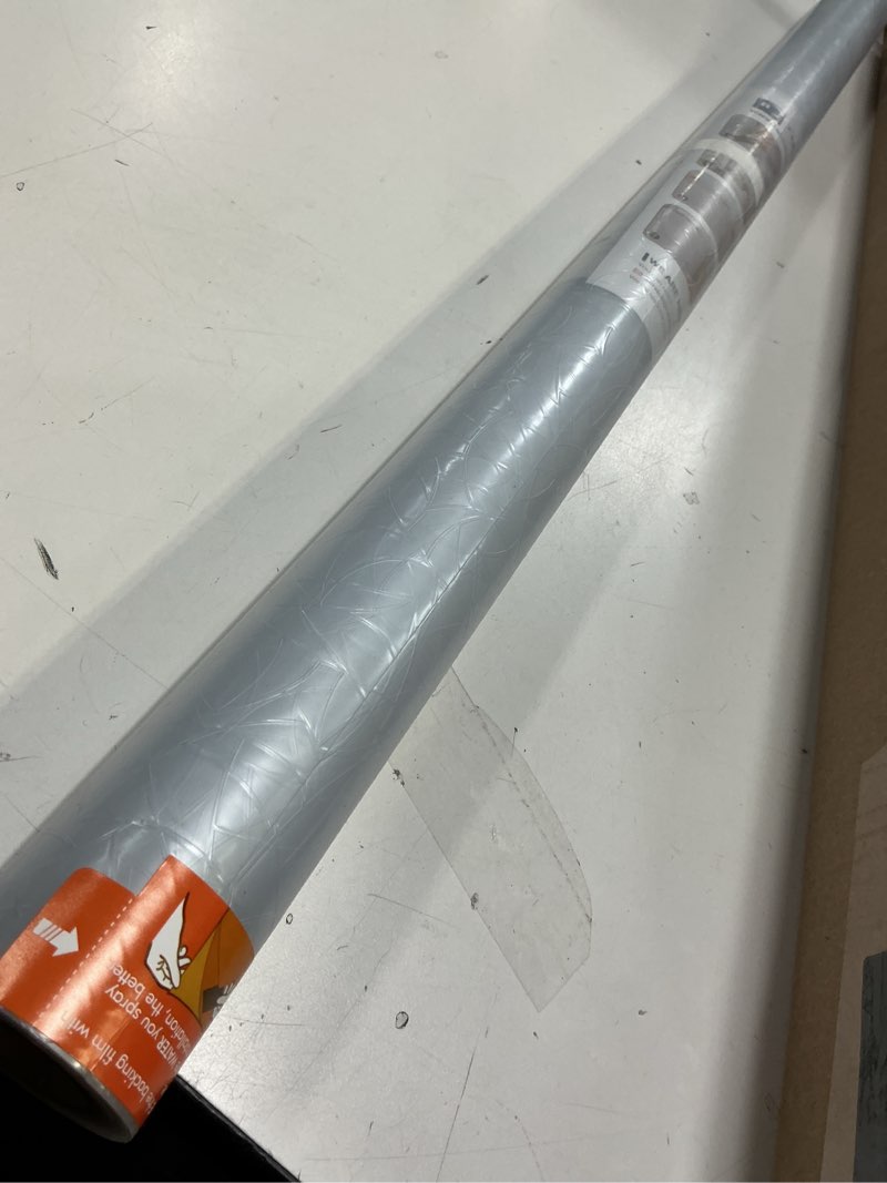 Condition photo showing Good Condition for rabbitgoo Window Privacy Film Rainbow Film Decorative Window Sticker, 3D Static Stained Glass Cling Tint for Home Heat Control Non-Adhesive, 29.5 x 118.1 inches 29.5" x 118.1" Clear