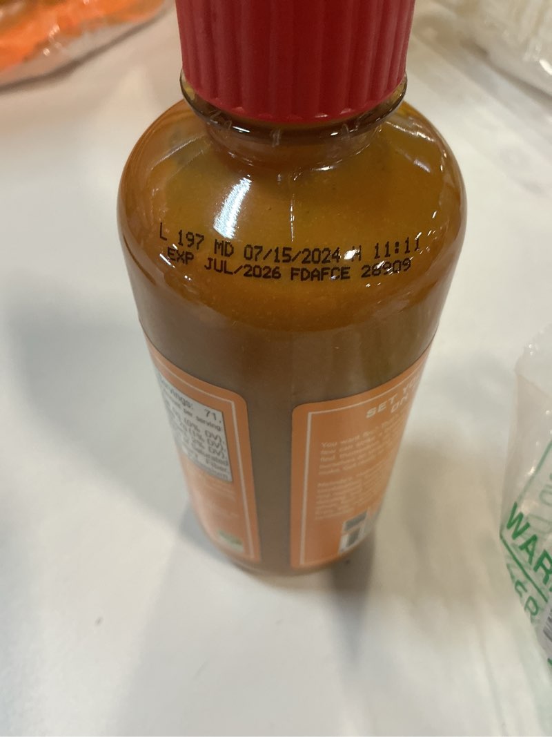 Condition photo showing New/Like New for EXP: July 2026- Melinda’s Habanero Honey Mustard - Habanero Hot Sauce with Fresh Peppers, Real Mustard - Gluten Free, Keto Hot Sauce - 12 oz, 2 Pack 12 Ounce (Pack of 2)