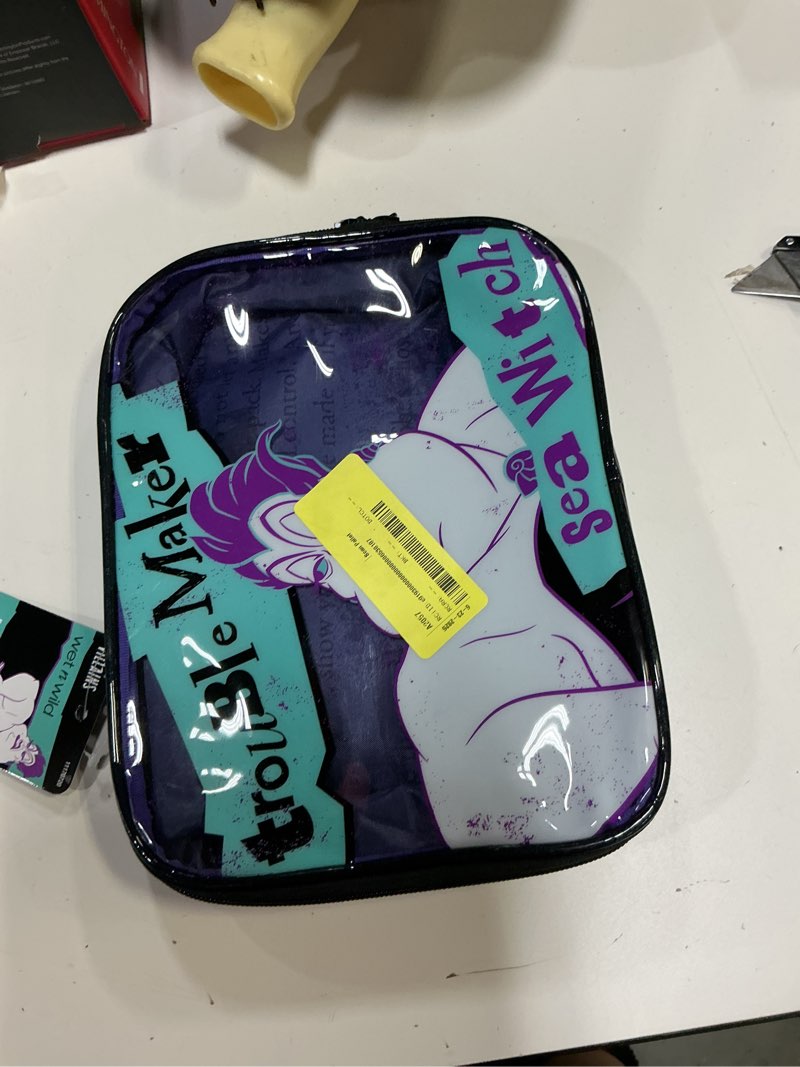 Condition photo showing Good Condition for wet n wild disney villains. ursula makeup bag, troublemaker sea witch