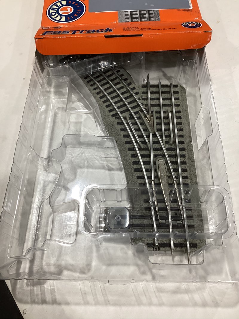 Condition photo showing Good Condition for Lionel FasTrack Electric O Gauge, O36 Remote/Command Switch, Left Hand