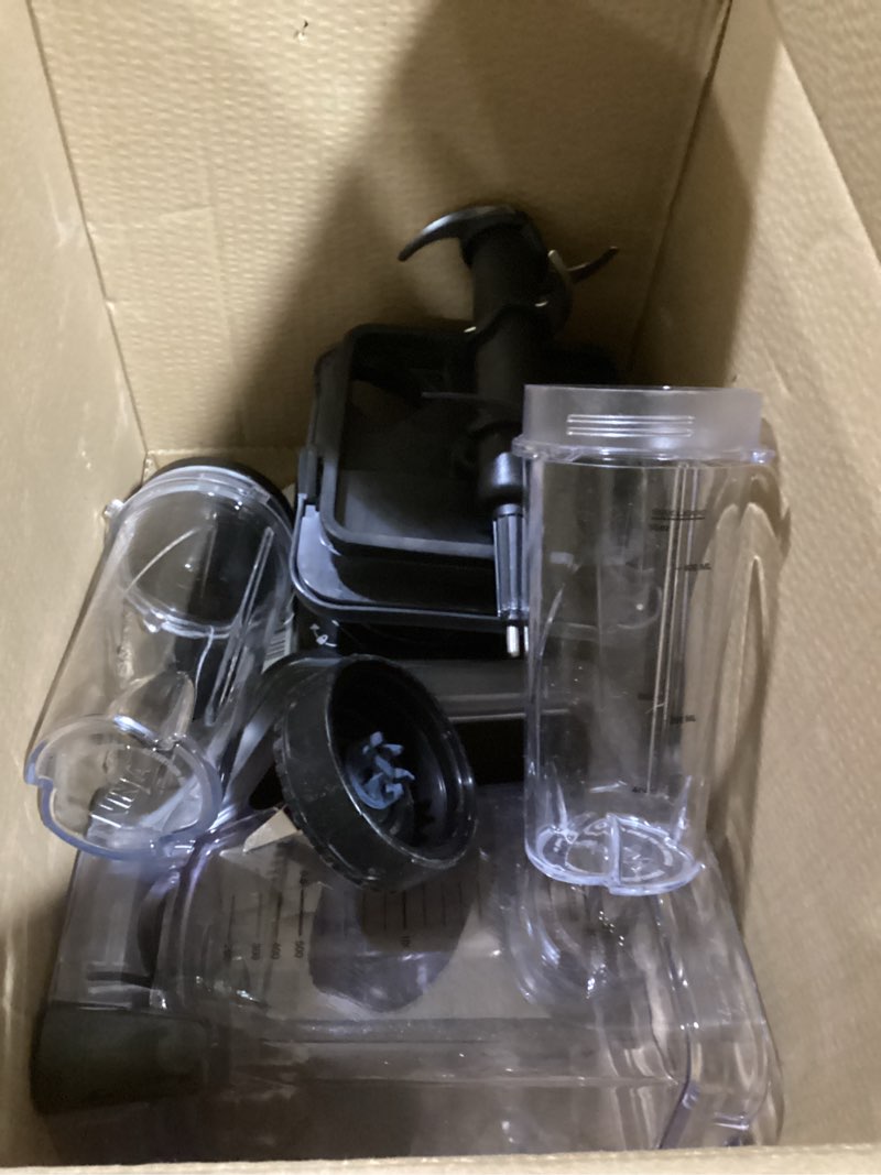 Condition photo showing As Is for Ninja Mega Kitchen System, 1500W, 72 oz. Full-Size Blender & 8-Cup Food Processor with (2) 16 oz. To-Go Cups, Total Crushing Technology - Smoothies, Ice Crushing, Purees, Dough & More, Black, BL770 Pitcher+Bowl+(2) 16-oz. Cups