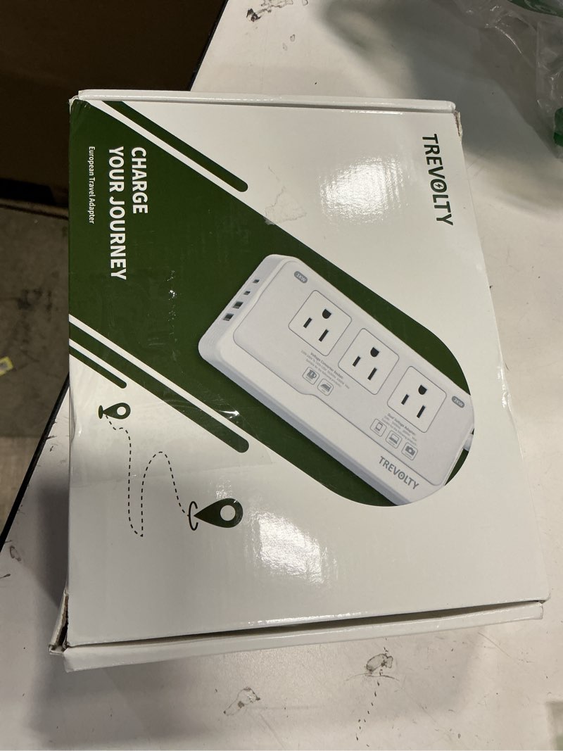 Condition photo showing Good Condition for 2000W Voltage Converter US to Europe for Hair Dryers, 7-in-1 220V to 110V Converter for European Travel with 3 AC/2 USBA/2 USBC Ports, Universal Power Converter Adapter Combo Black