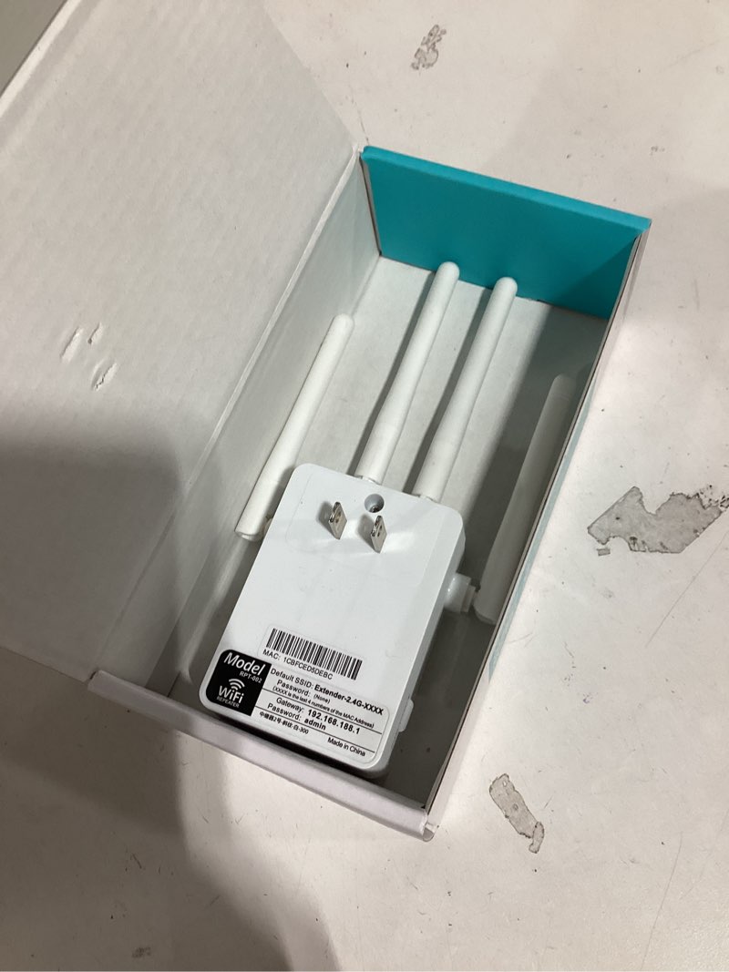 Condition photo showing Good Condition for 2026 WiFi Extender Signal Booster for Home & Outdoor - 5X Faster Internet Booster with Ethernet Port, Covers 10,000+ Sq.Ft House & Yard | Long Range Wireless Repeater Amplifier, Works with Any Router White