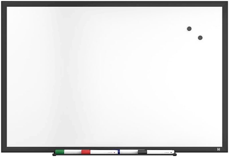 VIZ-PRO Magnetic Dry Era...es, Black Aluminium Frame 96"x48" Lacquer-Black