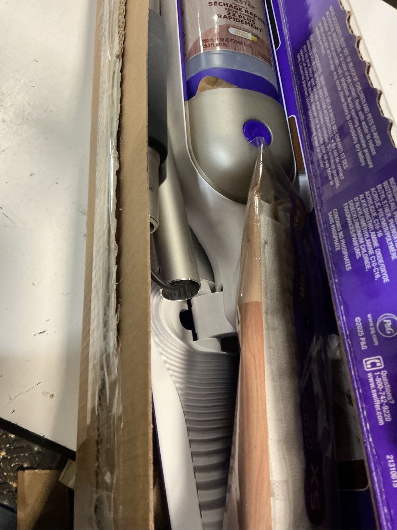 Condition photo showing Good Condition for swiffer powermop wood mop kit for floor cleaning  lemon scent