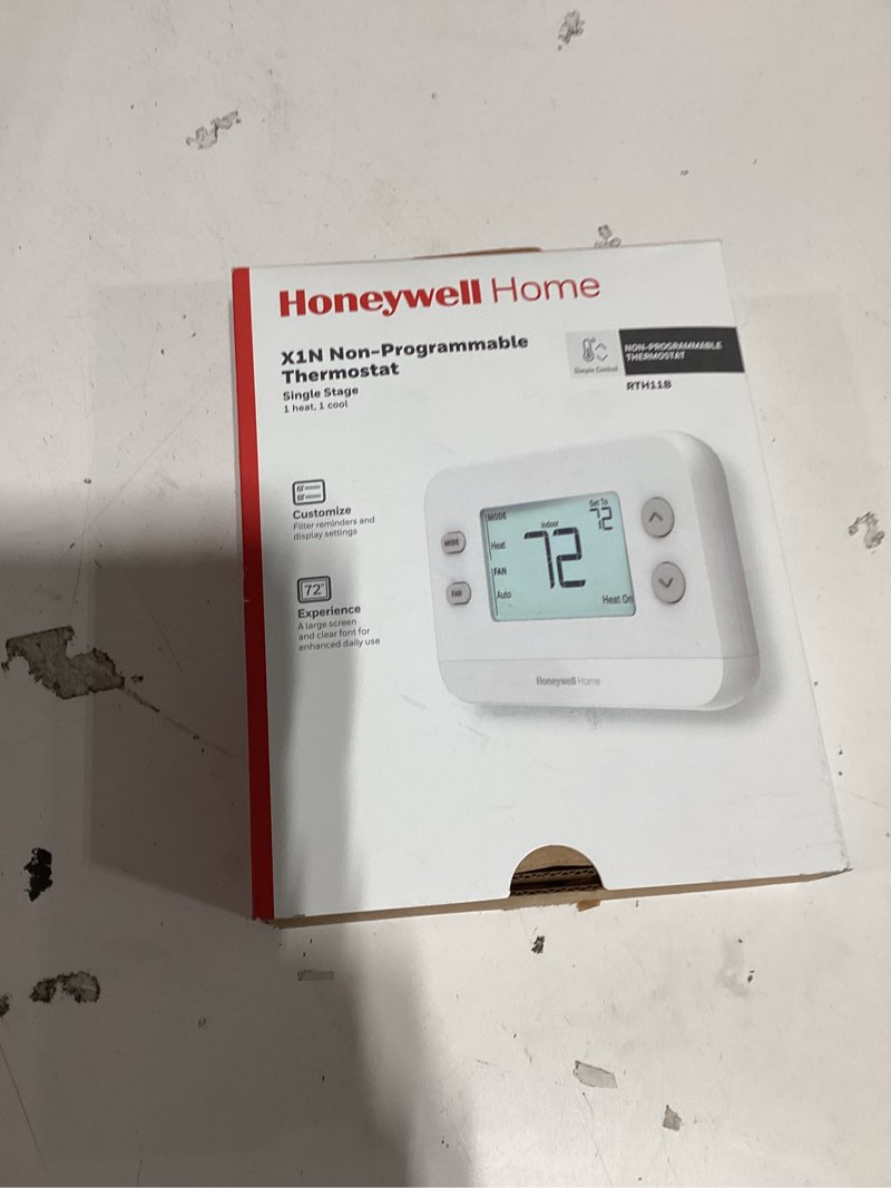 Condition photo showing Good Condition for x1n non-programmable thermostat, single-stage, 1-heat/1-cool