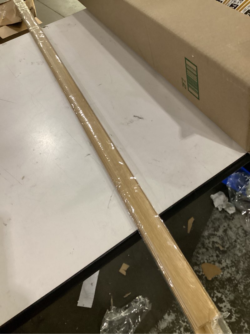 Condition photo showing Good Condition for aluminium alloy floor transition strip 5 pcs flooring transitions laminate floor strip each 1.1" x 48" threshold seam cover strip wood grain universal strip aspen yellow