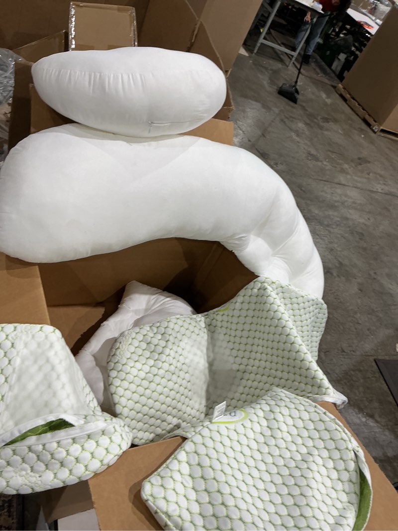Condition photo showing Good Condition for oternal pregnancy pillow for pregnant women, soft pregnancy body pillow, support for back, belly, hips, legs, maternity pillow with detachable and adjustable pillow cover