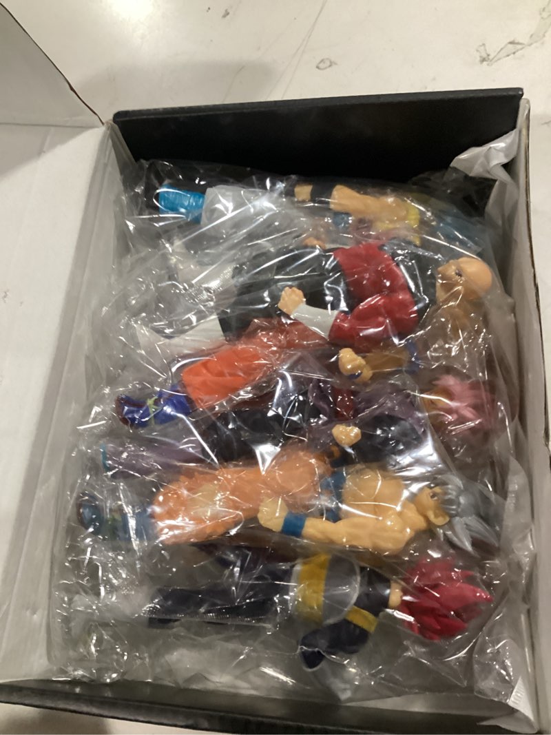 Condition photo showing New/Like New for anime super hero action figures set, collectible warrior figurines, 7.8inch energy style character models for display, party favors & gift collection (6pcs)