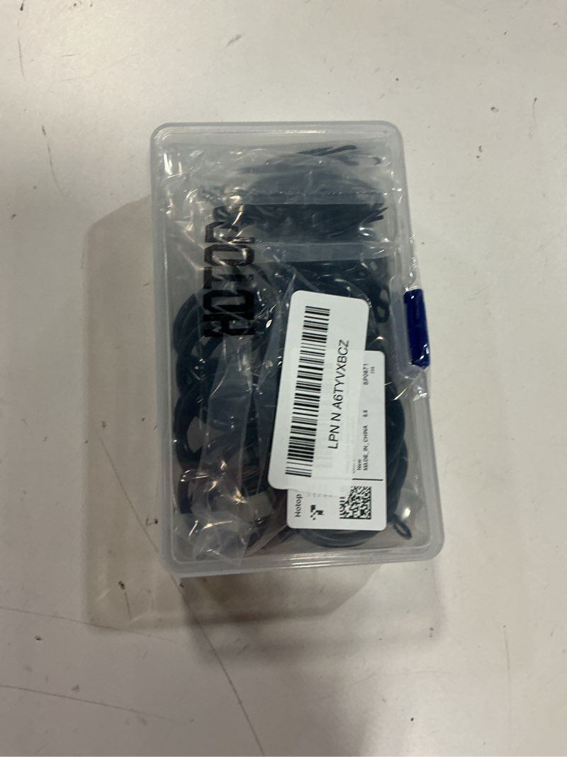 Condition photo showing Good Condition for Hotop 30 Pcs Metal Drapery Curtain Rings 0.98/1.26/1.65 inch Interior Diameter and 30 Pcs Hanging Curtain Drapery Pin Hooks for Window Door Shower(Black,32 mm) Black 32 mm