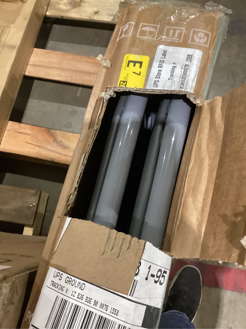 Condition photo showing Good Condition for DUMOS 2 Pack Folding Chairs with Padded Cushion and Back - PU Leather Stackable Portable Dining Chiars Set, for Home and Office, Conference, Wedding, Party, Patio, Garden, for Indoor Outdoor, Grey Grey 2 Pack