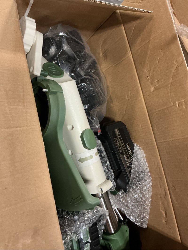 Condition photo showing Good Condition for 21v 3-in-1 cordless weed eater-weeding/trimming/lawn mower, with 8 replace auto line feed, electric grass trimmer for garden, lawn, 120 mins of non-stop (2 * 4.0 mah battery & charger included) green