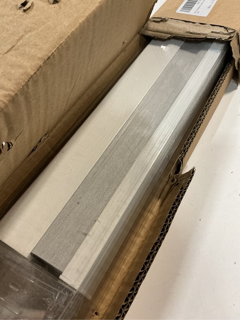 Condition photo showing As Is for MYshade Blackout Cordless Cellular Shades Honeycomb Shades for Indoor Windows Room Darkening Blinds for Home Office Pull Down Window Shades Easy to Install 31 inch Wide, H72 Light Brown Pleated Shades Light Brown 31"W x 72"H