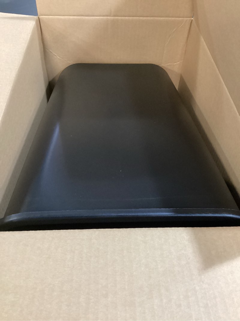 Condition photo showing New/Like New for rubbermaid commercial wastebasket trash container, 41qt/10.25 gal, plastic, black, stackable trash can for bedroom/bathroom/office, fits under desk/sink/cabinet 41 quarts black 1
