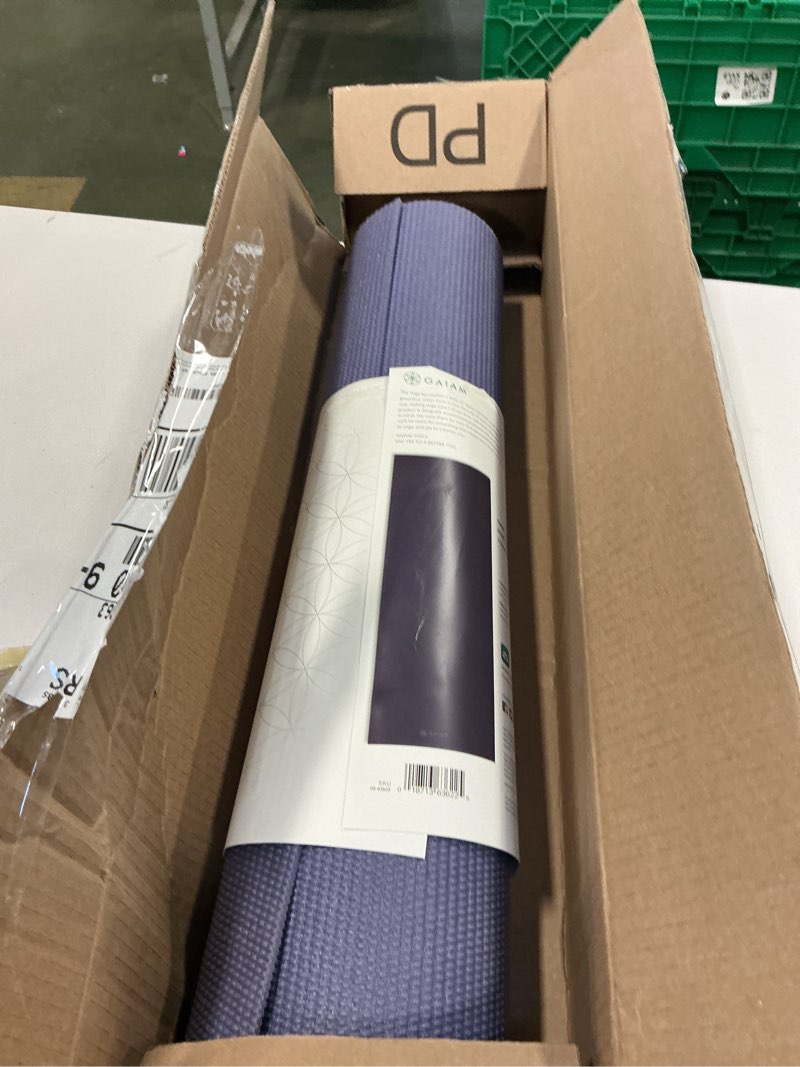 Condition photo showing New/Like New for Gaiam Yoga Mat - Premium 5mm Solid Thick Non Slip Exercise & Fitness Mat for All Types of Yoga, Pilates & Floor Workouts (68" x 24" x 5mm) Indigo Ink