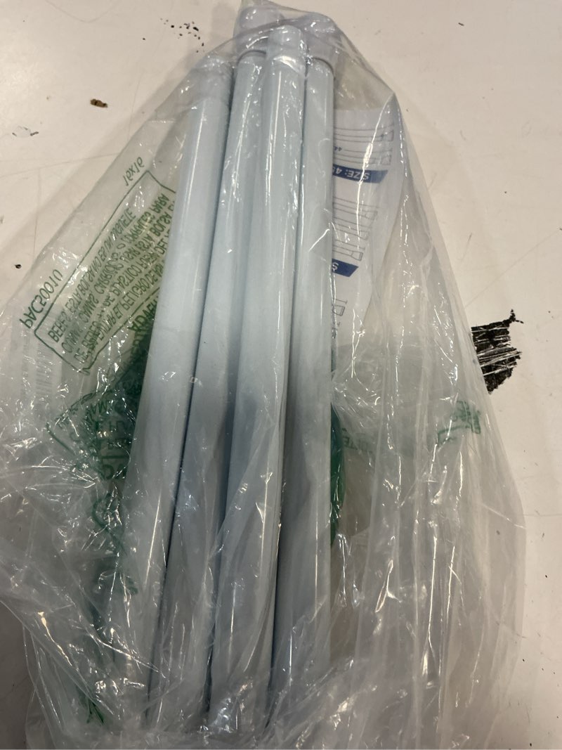 Condition photo showing As Is for aizesi shower rod 34-59 inch - non-slip, no drill spring curtain tension rod never rust adjustable tension curtain rod, white shower curtain rod white 34" to 59"-1pcs