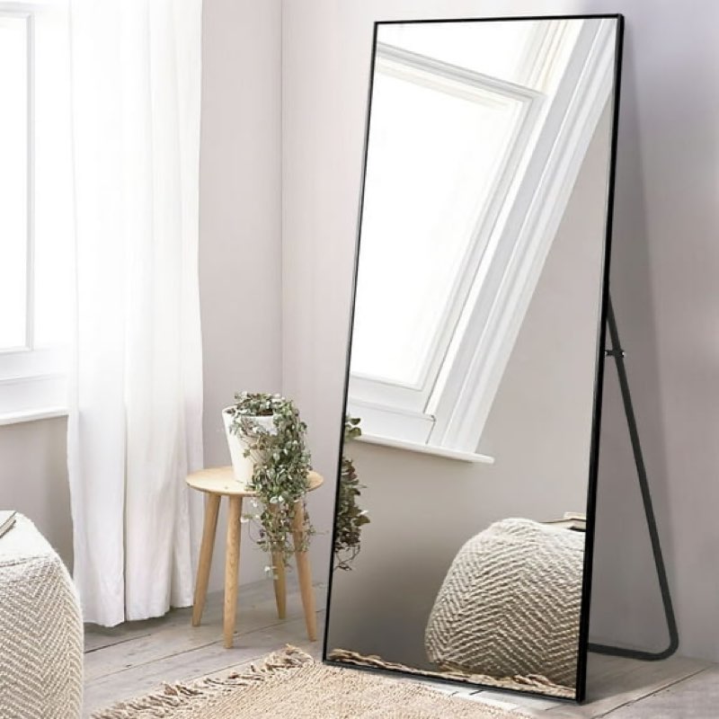 black full length mirror