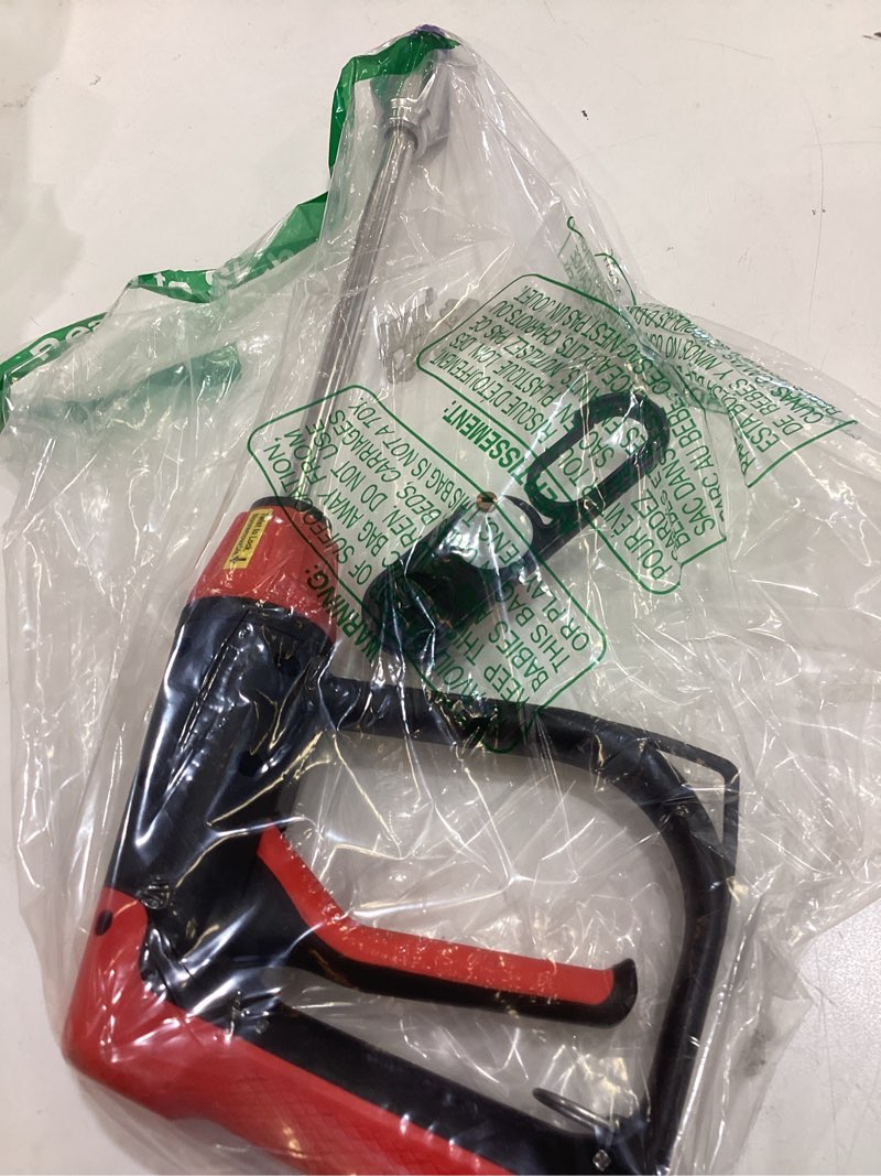 Condition photo showing As Is for pocket hose arrow customizable spray nozzle, as seen on tv | flow force tech, 4 precision tips, jet stream to gentle watering, rust-resistant, non-slip grip, ideal for car wash