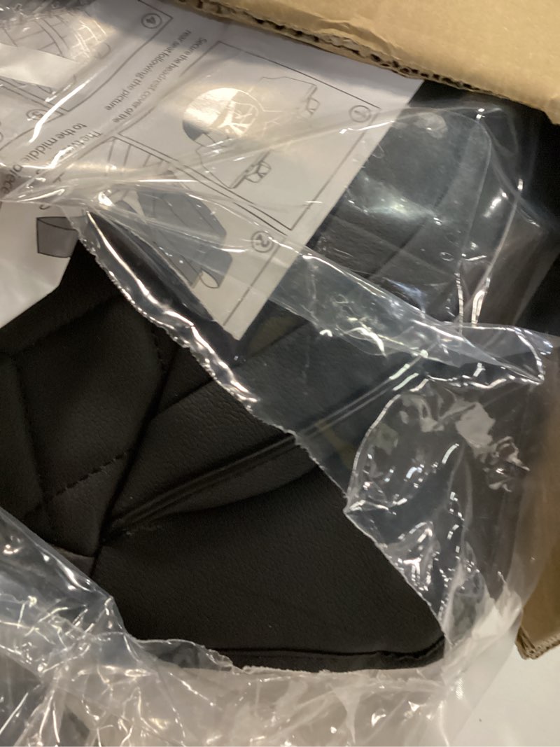 Condition photo showing Good Condition for FH Group Custom Fit Seat Covers Specifically Made for 2012-2017 Toyota Camry LE | SE | XSE | XLE - Faux Leather, Waterproof Car Seat Cover, Full Set Black Full Set Faux Leather Black