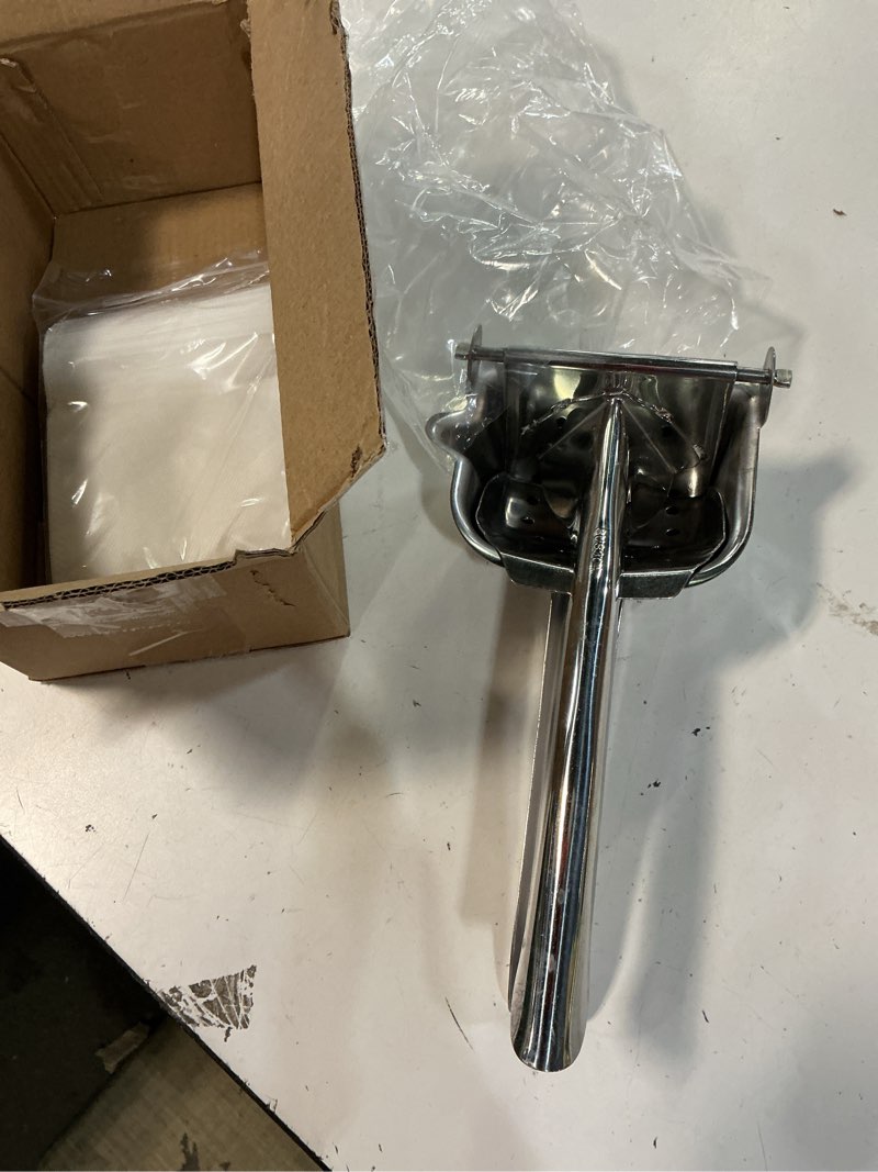 Condition photo showing Good Condition for real stainless steel lemon squeezer citrus juicer hand press heavy duty manual squeeze juice extractor maker orange lime grapefruit presser - bonus 50 pcs filter bags silver large