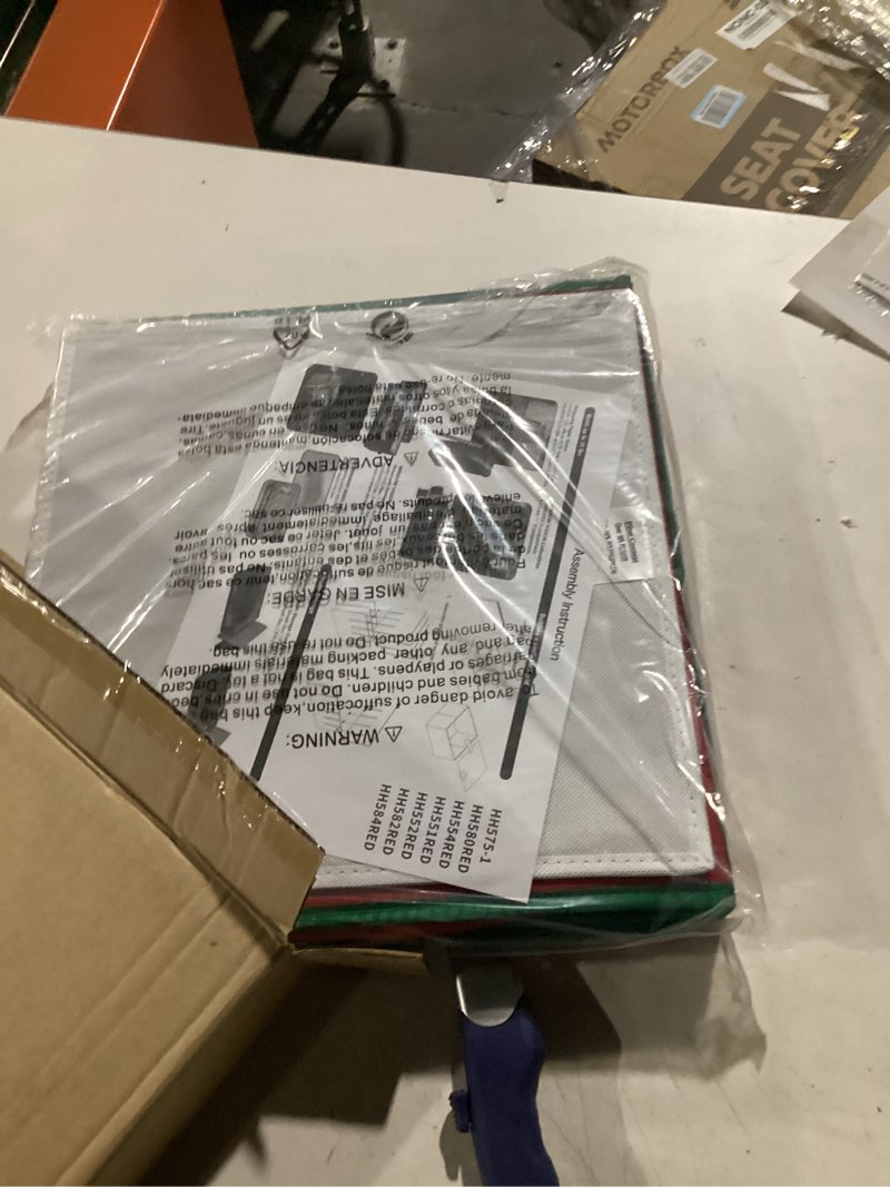 Condition photo showing New/Like New for Household Essentials 27 pc. Ornament Storage Box 27 Pocket