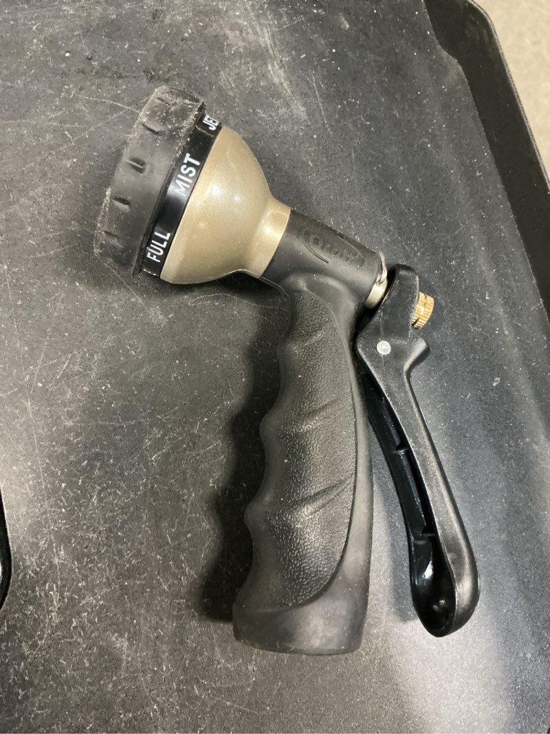 Condition photo showing As Is for orbit 56252 front trigger turret hose nozzle