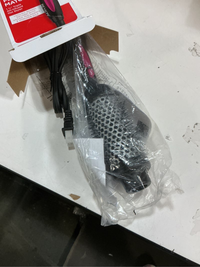 Condition photo showing New/Like New for REVLON Perfect Match Hot Styler - Heated Brush to Style and Extend Blowouts, Hot Brush for Curls, Body, and Volume, Reduces Frizz and Boosts Shine