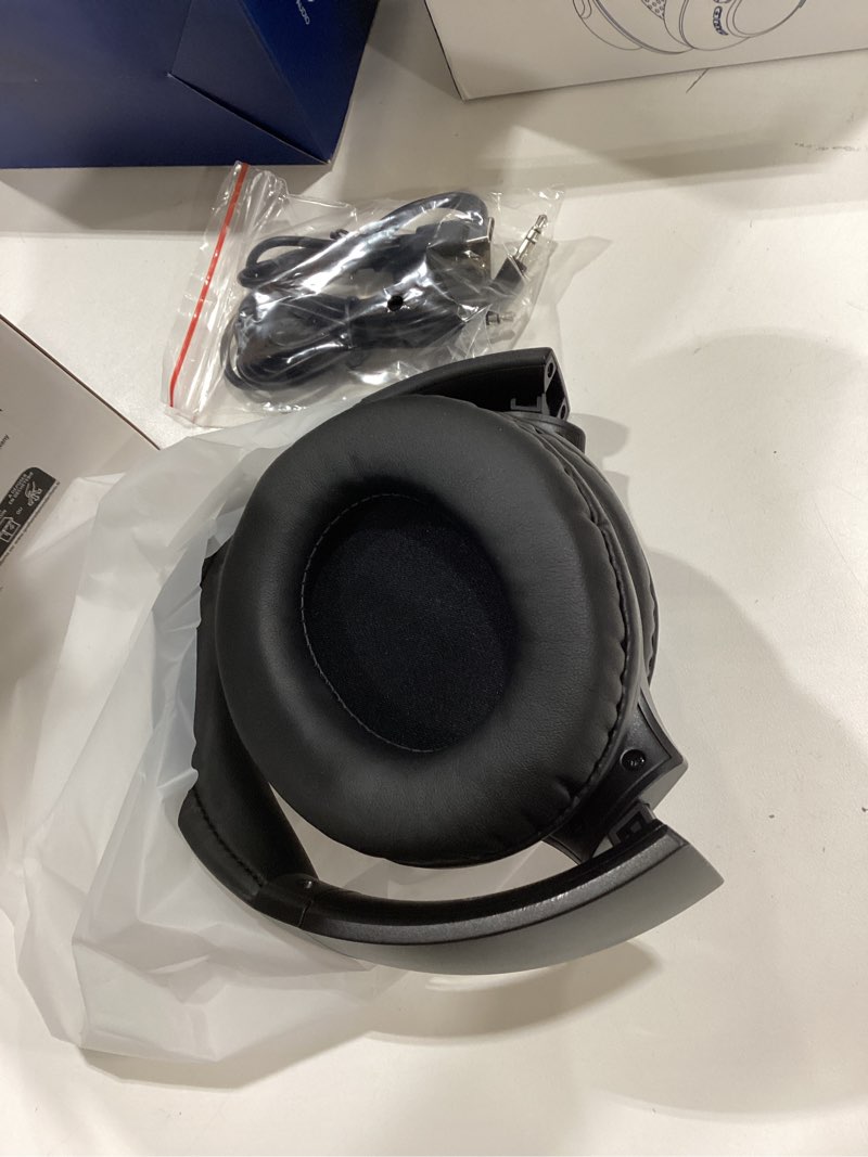 Condition photo showing Good Condition for kvidio active noise cancelling headphones, 70 hours playtime bluetooth headphones wireless with microphone, transparency mode, deep bass and hi-fi stereo sound over ear for travel office black