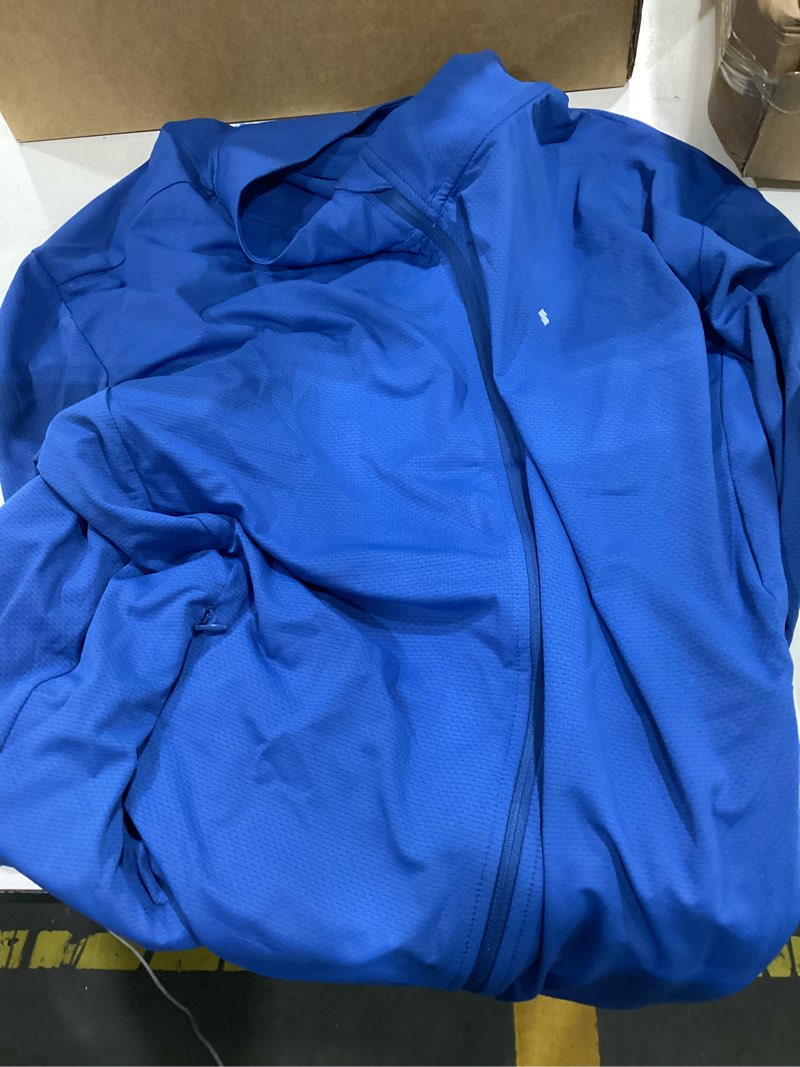 Condition photo showing Good Condition for soothfeel women's upf 50+ lightweight athletic jackets sun protection zip up long sleeve shirts hiking workout outdoor pocket dark blue 3x-large