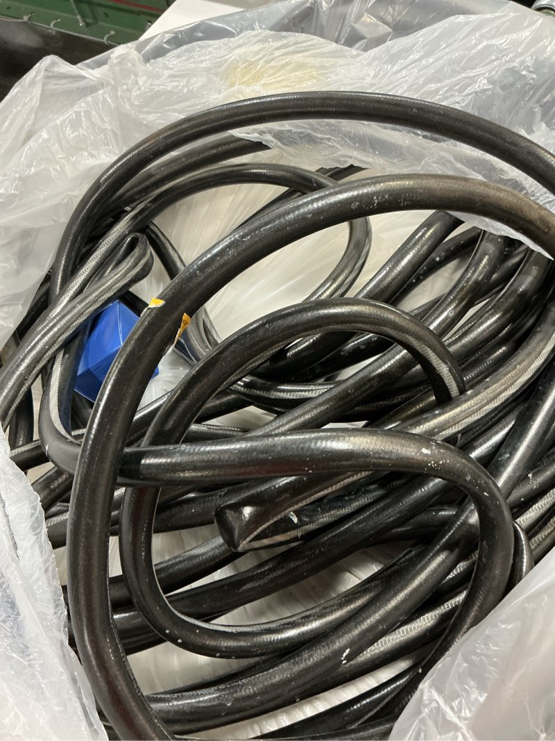 Condition photo showing As Is for neverkink teknor apex 5/8-in x 100-ft heavy -duty kink free vinyl gray coiled hose